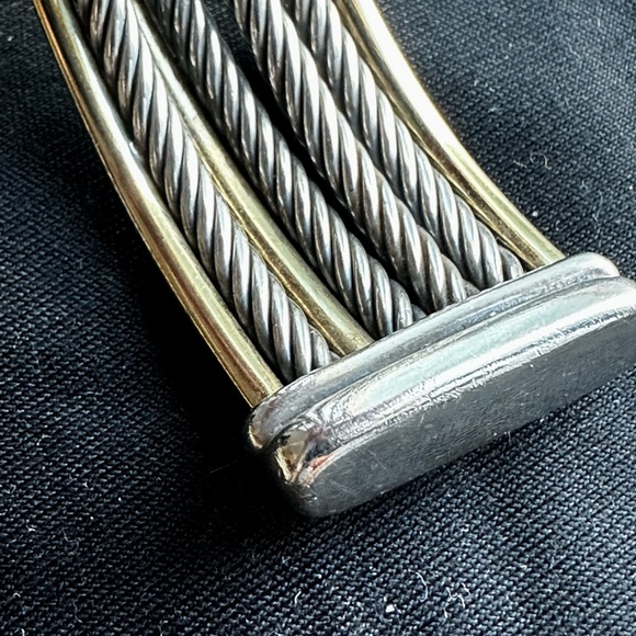 David Yurman Crossover Bangle Gold & Silver - Picture 8 of 13